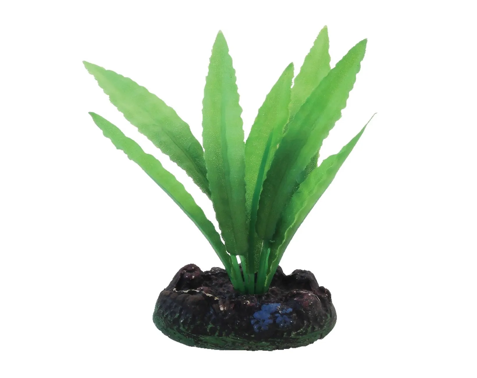 Фото Искусственное растение для аквариума Laguna Апоногетон 13 см, пластик, керамика