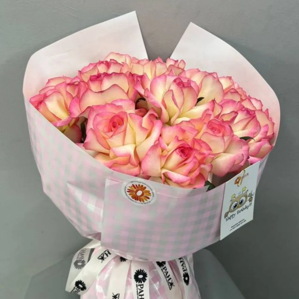 Фото Букет из 15 вывернутых роз от Оранж Алматы