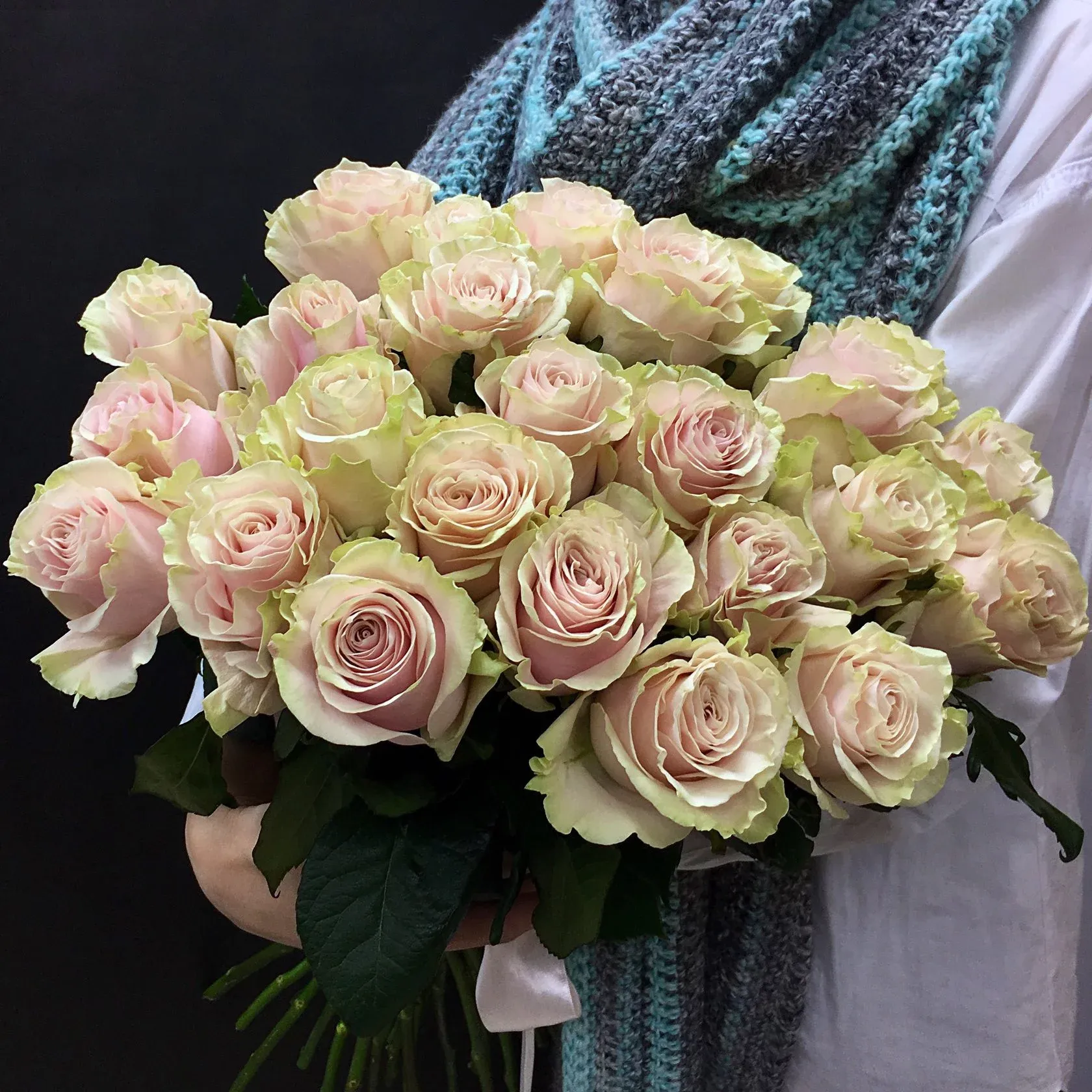 Фото Букет из 25 розовых эквадорских роз