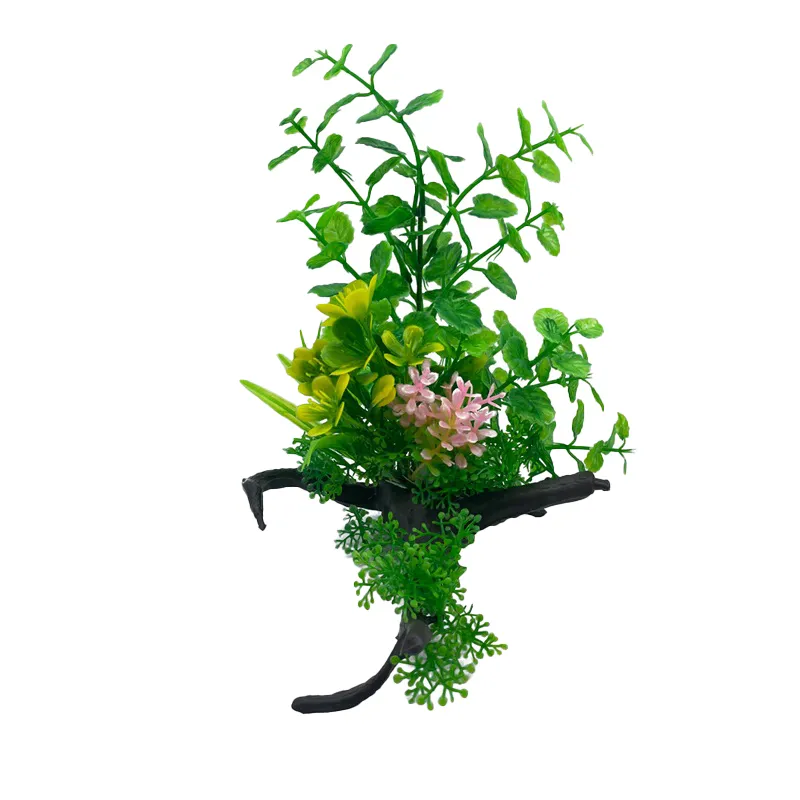 Фото Искусственное аквариумное растение Ripoma с корягой 00112882 12х22 см