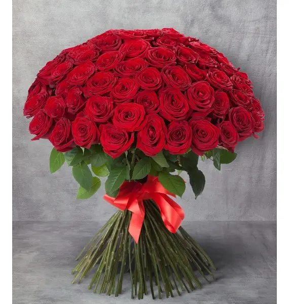 Фото Букет из 101 розы "Царский подарок"