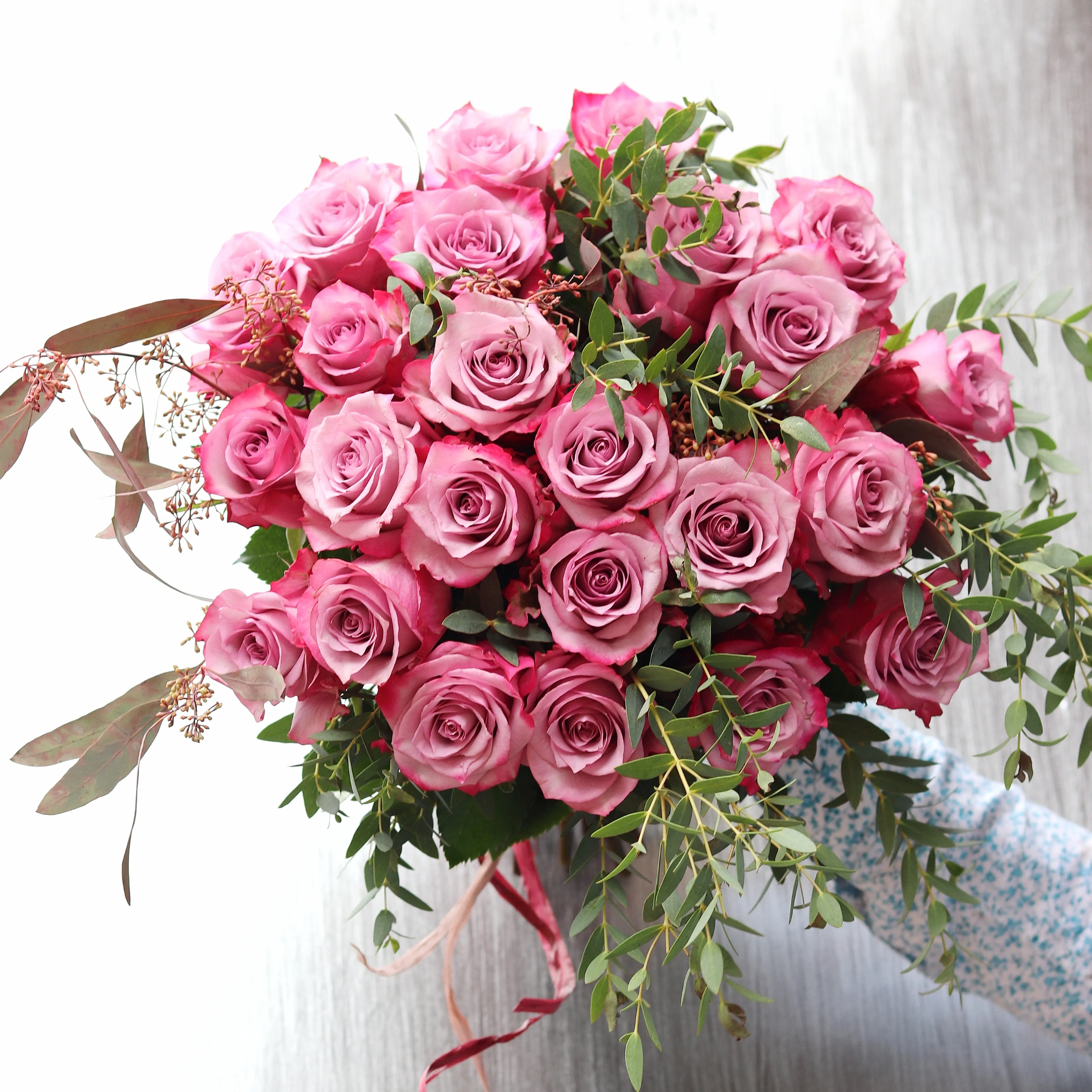 Фото Розовые розы, 25 шт.