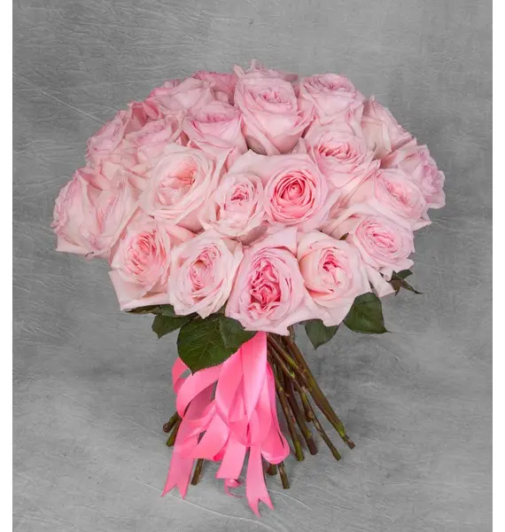 Фото Монобукет ароматных роз "Pink O"Hara" (15,25,35,51,75 или 101)