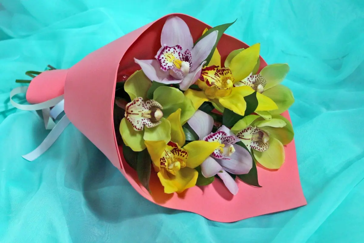Фото Букет из 7 орхидей