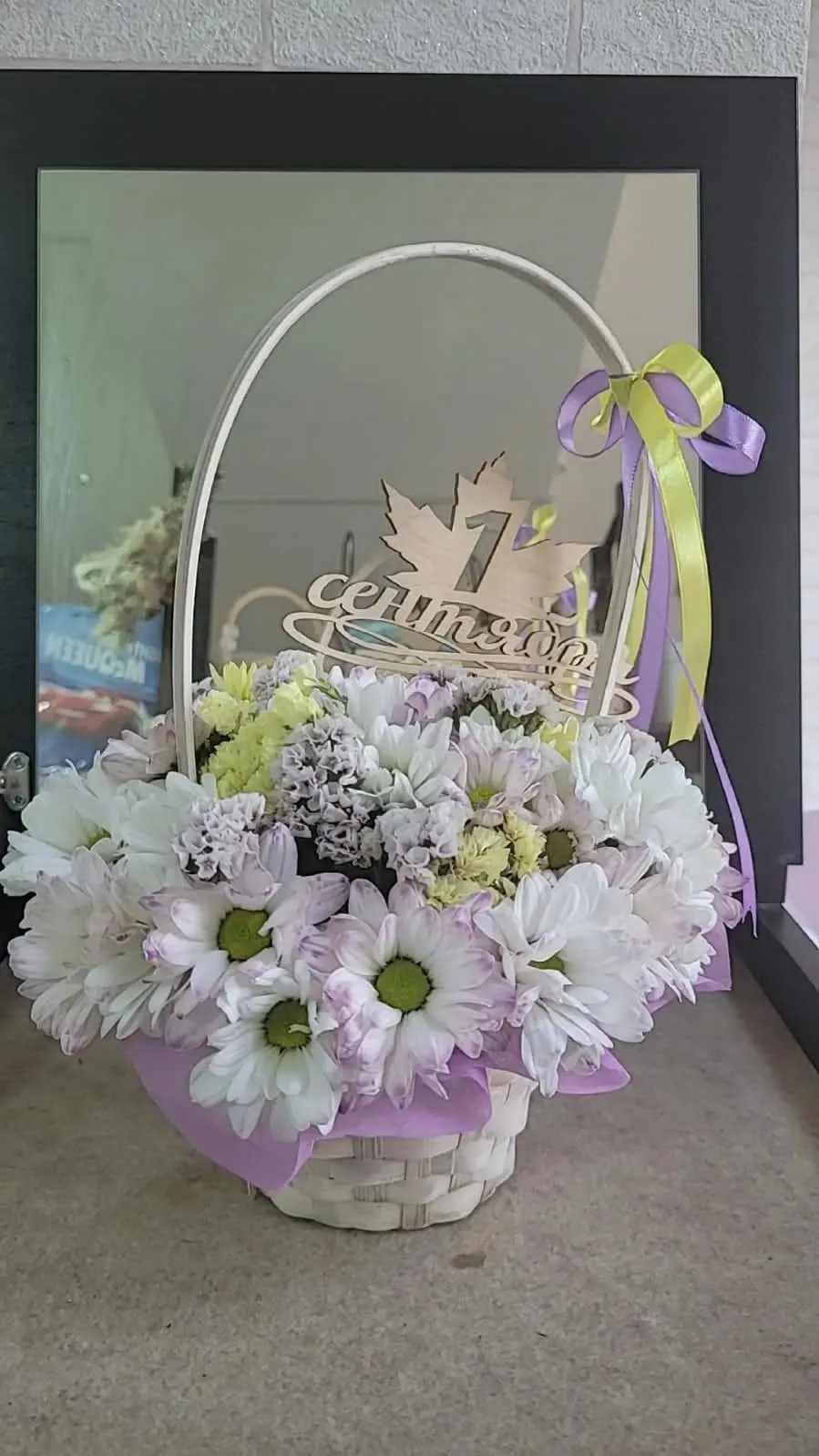 Фото Цветы в корзинке