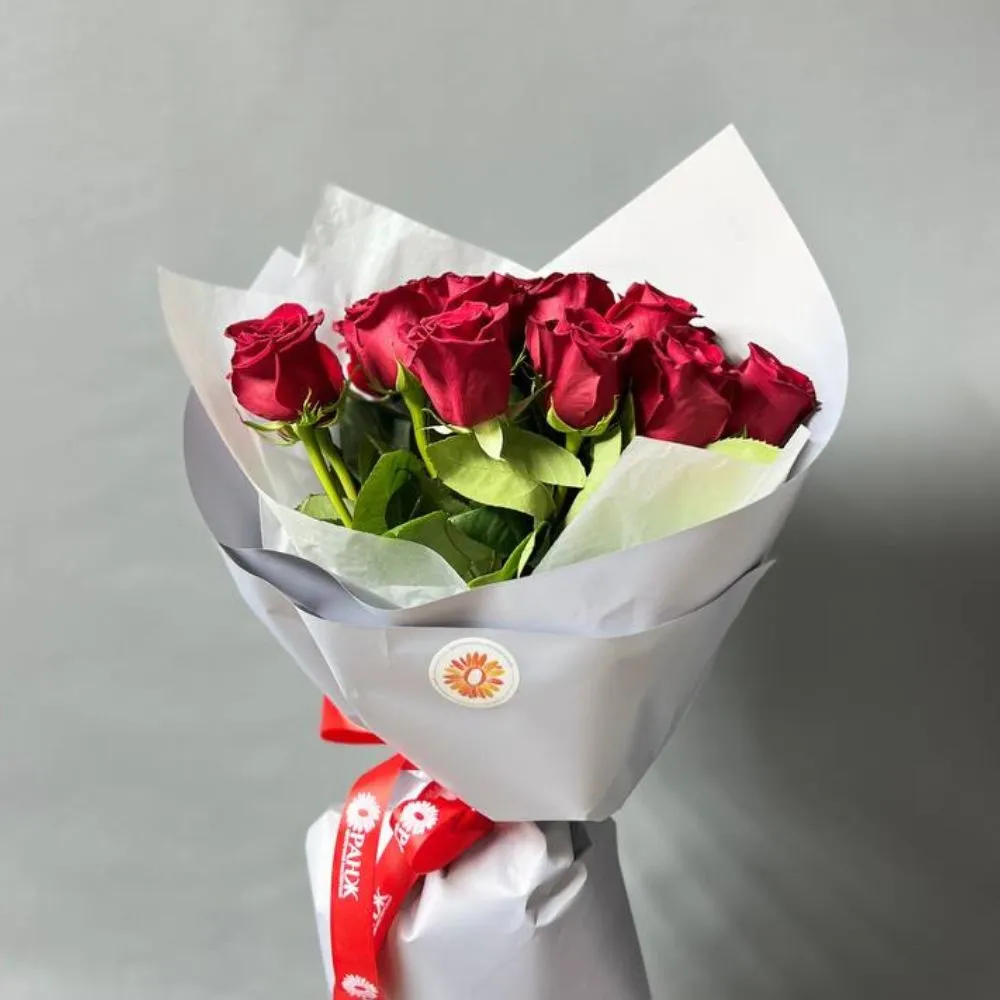Фото Букет из 25 голландских красных роз от Оранж Алматы