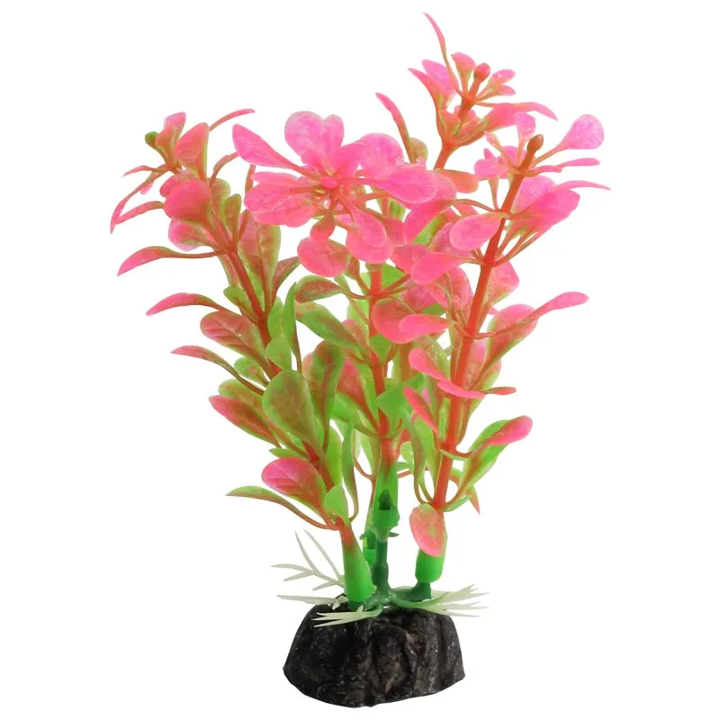 Фото Искусственное растение для аквариума Laguna Альтернатера розовая 8 см, пластик